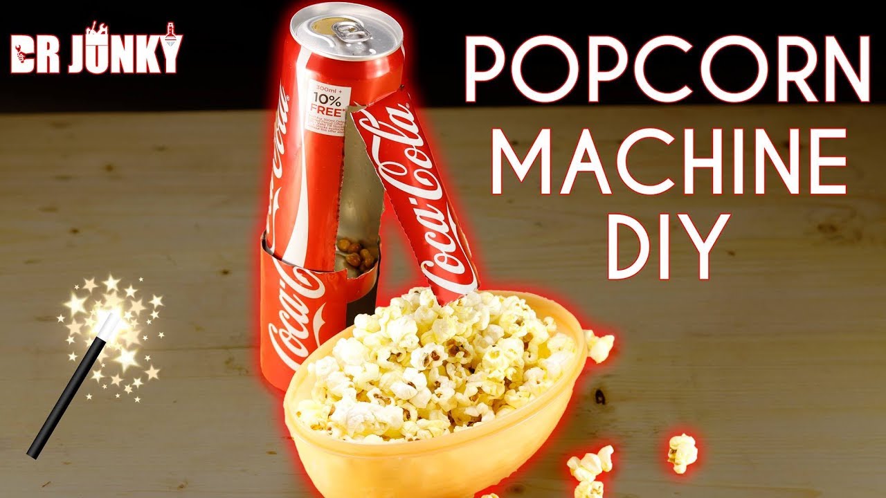 How To Make DIY Popcorn Machine With Coke Can YouTube