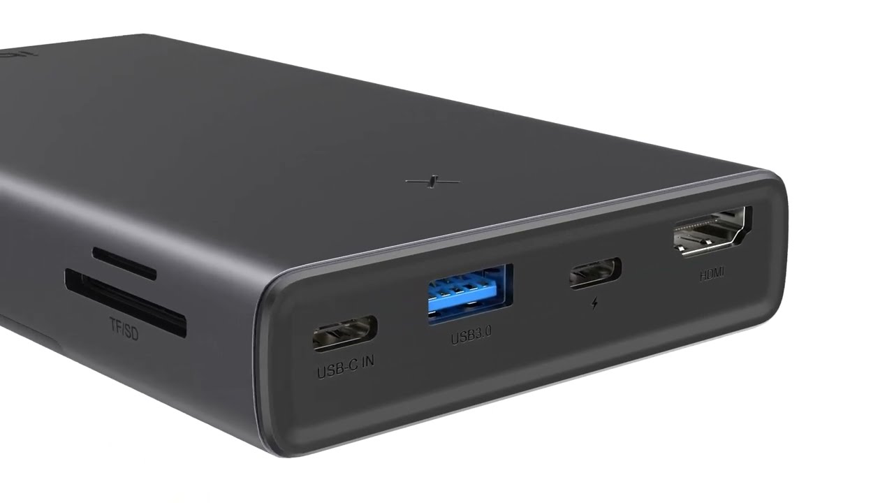 HUB USB C MC30 Pro - 7 en 1 avec boîtier pour disque dur SDD-HDD 2.