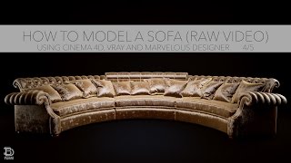 How to model a Sofa (4/5)