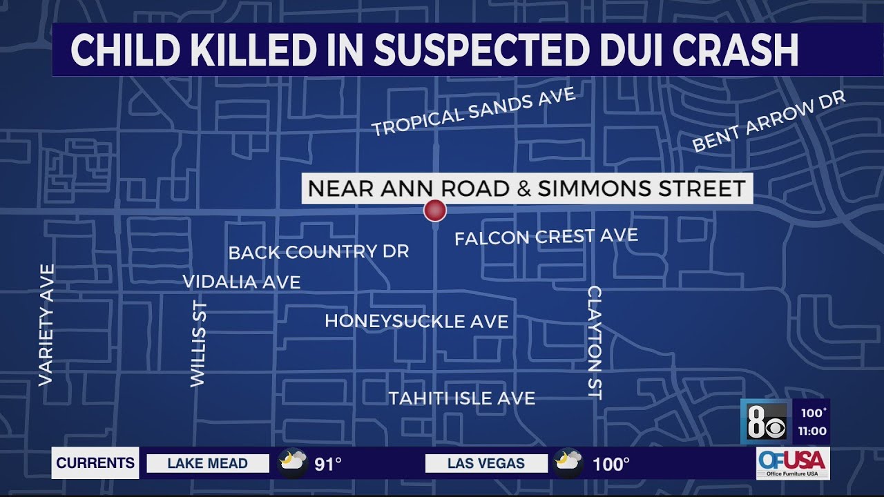 9-year-old dead after suspected DUI crash in North Las Vegas - YouTube