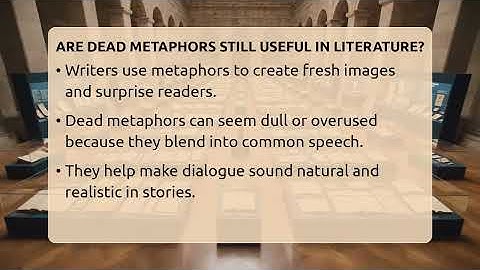 Are Dead Metaphors Still Useful In Literature? - The Prose Path