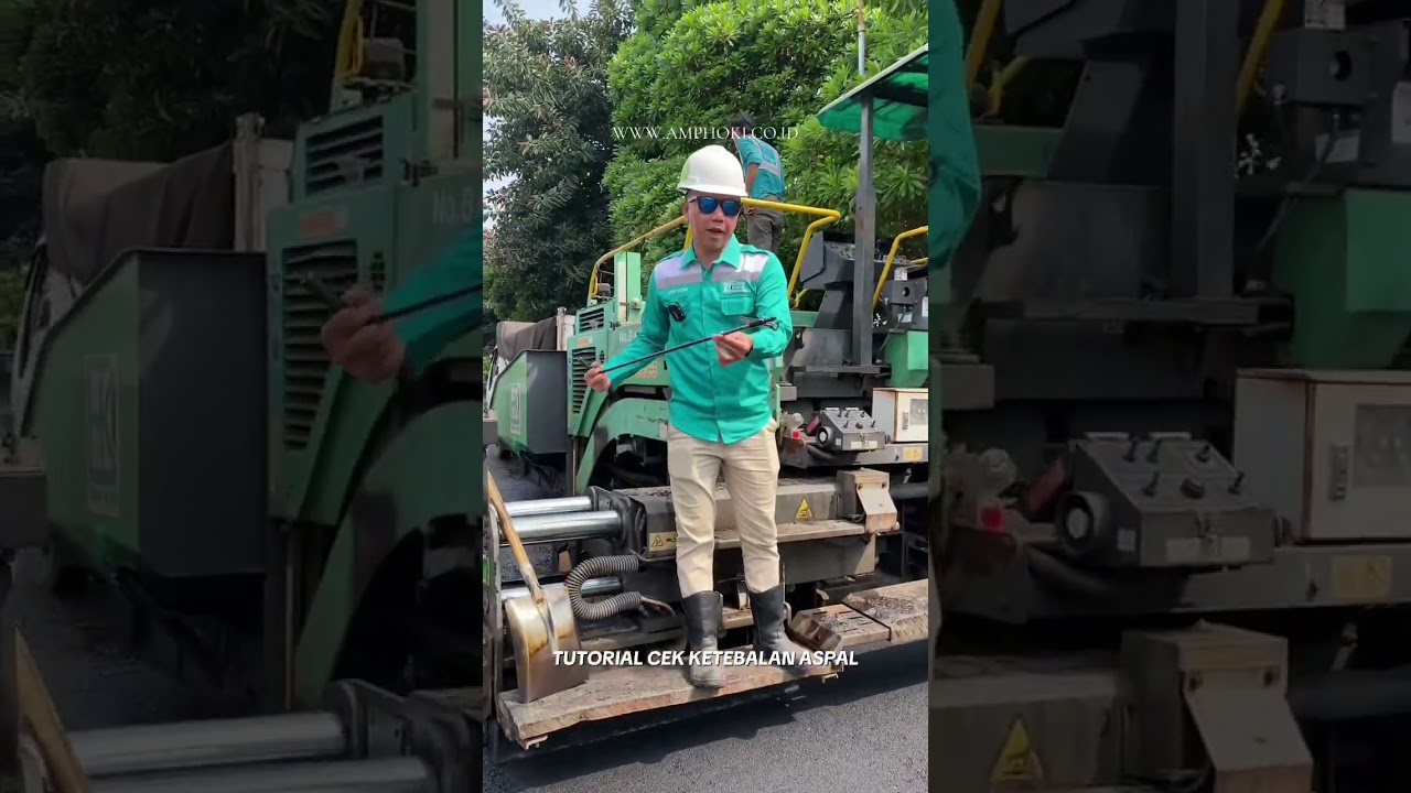 Pengaspalan Jalan - Aspal Hotmix | Cara cek ketebalan aspal