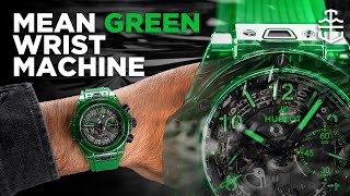 The Hublot Big Bang Saxem Green is an emerald wrist beast