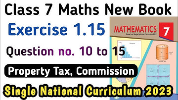 Chapter 1 Exercise 1.15 Class 7 Maths PTB | Unit 1 Exercise 1.15 Class 7 New Book | Learning Zone