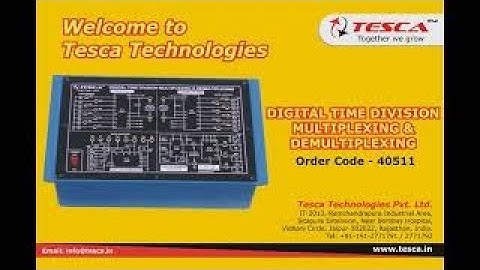 Digital Time Division Multiplexing & Demultiplexing (TDM) Trainer ||Tesca 40511
