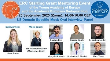 ERC Starting Grant Mentoring Event 2025 - Focus on the Oral Interview Process - LS Mock Oral Panel