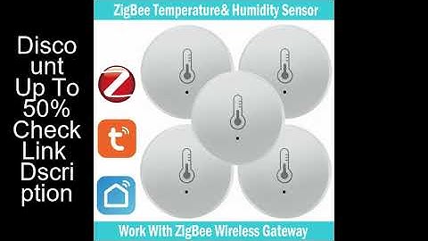 Tuya Zigbee Temperature And Humidity Sensor Voice Control Intelligent Home Hygrometer Real-time Moni