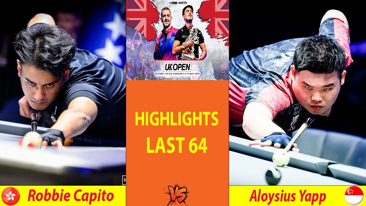 Image of video the HIGHLIGHTS LAST 64 | Robbie Capito vs Aloysius Yapp | 2025 UK OPEN POOL CHAMPIONSHIP 19