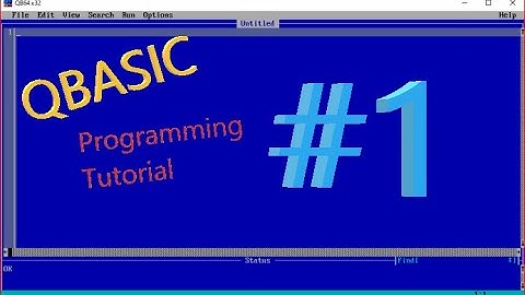 QBASIC PROGRAMMING LANGUAGE--qb64 tutorial--#1
