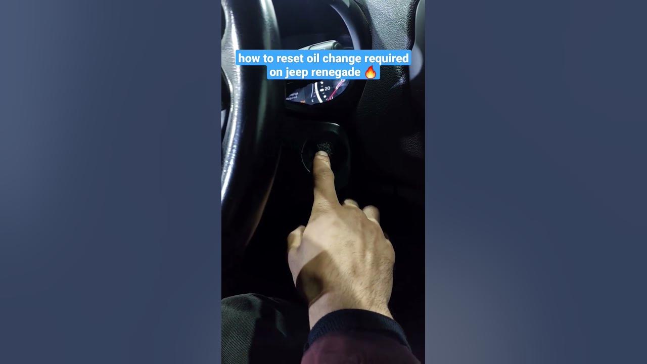 how to reset oil change required on jeep renegade .🔥#jeep #ford - YouTube