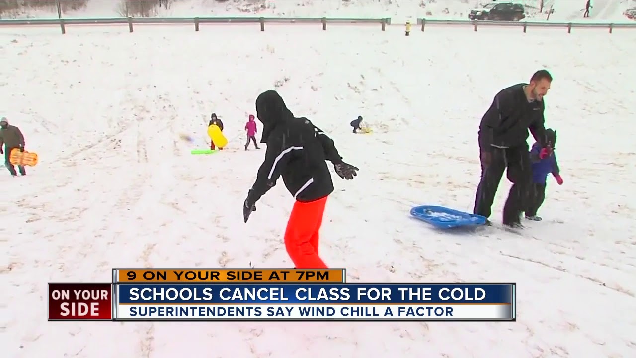 Schools cancel class for the cold - YouTube
