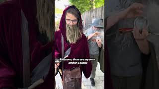 Walking while #pondering an #orb is crazy work. #wizards #beards #darkfantasy