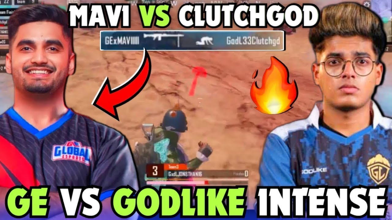 Mavi vs Clutchgod 1v1 🔥 GE vs GodLike Intense Fight 😳 Mavi vs GodL 💛🚀 | Hunter Gaming | BGMI Scrims