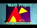 Exterior angle property working model || by cardboard ||