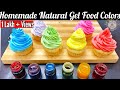 How to make natural food color at home  concentrated organic color recipe kids safe food gel color