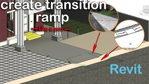 How to create a transition Ramp in Revit - beginners tutorial