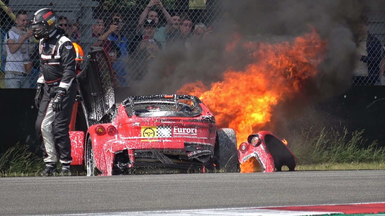 Donkervoort D8 GTO CATCHES FIRE AFTER HARD CRASH!