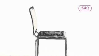 Soar Barstool in White by Zuo Modern