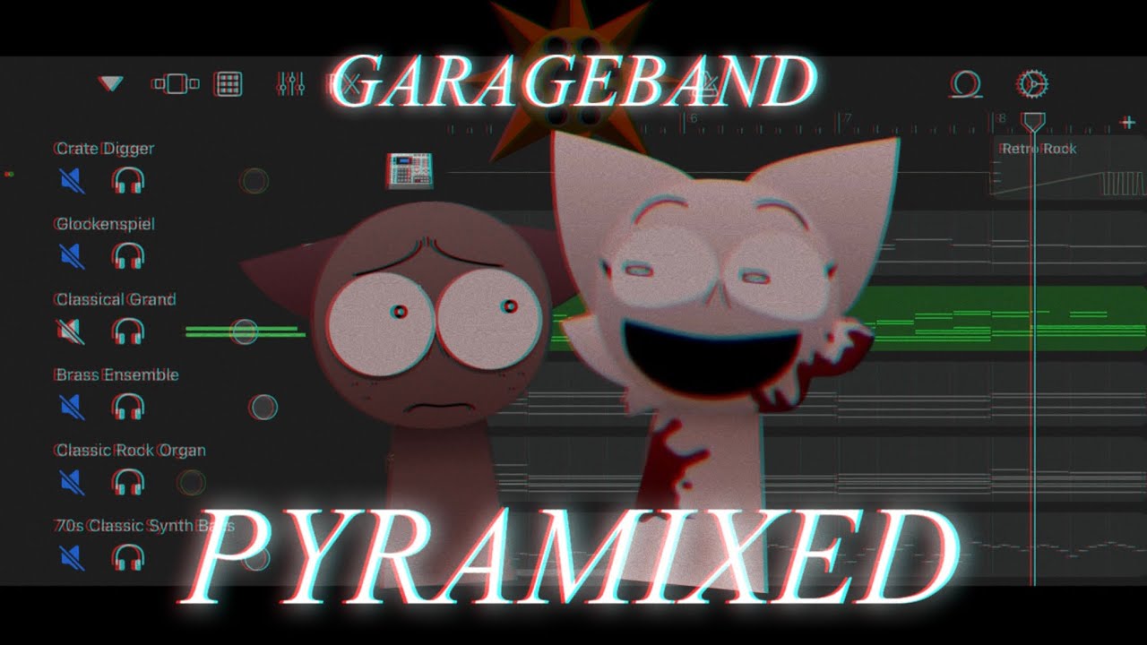 Sprunki pyramixed phase2 in GarageBand🥁