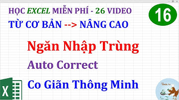 Excel cơ bản đến nâng cao cho người mới bắt đầu | Bài 16 Các thủ thuật Excel hay (3 of 4)