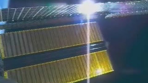 ISS Solar Array Tears During Redeployment