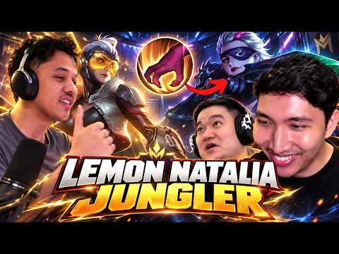 Teaching DONKET how to play MIYA!! Suddenly lemon picks Nata jungler!! - Mobile Legends