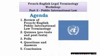 French English Public International Law terminology screenshot 4