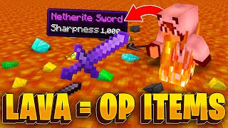 Minecraft, But Fire Drops OP Items...