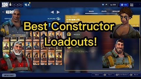 Fortnite STW: Best Constructor Loadouts 2024!