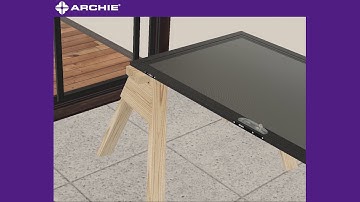 Archie Sliding Security 3-Point Door Lock Installation Instruction NEW