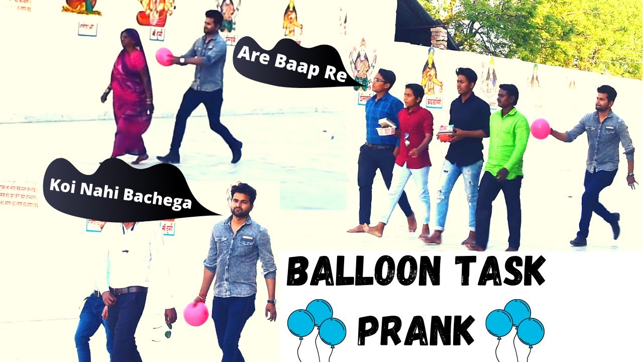 Balloon // Balloon Prank // Balloon Task // Prank // Funny Videos ...