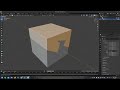 How to split a cube into two in Blender.