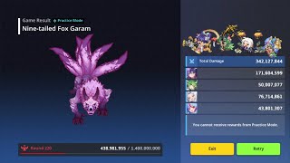 Guardian Tales Raid - Dabin - Ameris - Kamael - Eunha vs Garam (342,1/394,7 F)