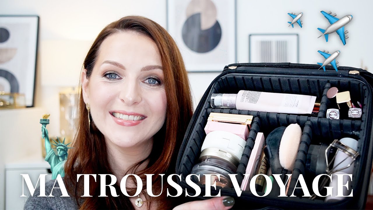 MA TROUSSE MAKEUP EN VOYAGE - Ce que j'emporte pour mes vacances ❄️👋🏻