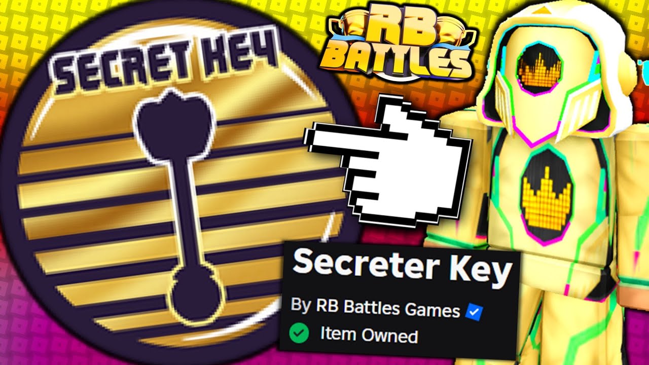 HOW TO GET THE Secreter Key Badge FROM RB BATTLES! (ROBLOX)