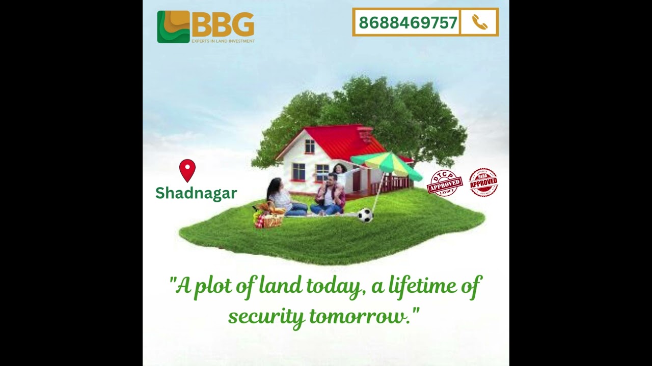 Dreaming of owning a plot in Shadnagar?Make it a reality with us!Premium plots available.8688469757