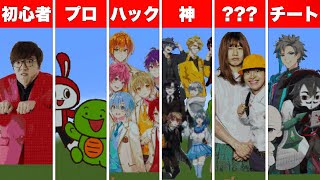 初心者 VS プロチーター VS ハッカー ドット絵作り対決！？【まいぜんシスターズ/すまない先生/カラフルピーチ/バンカラジオ/ヒカキン】