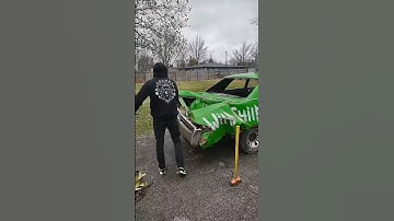 PULLING OUT DENTS ON A DERBY CAR