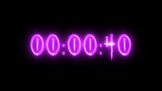 Purple Neon Vampire Timer 40 Seconds (Countdown)