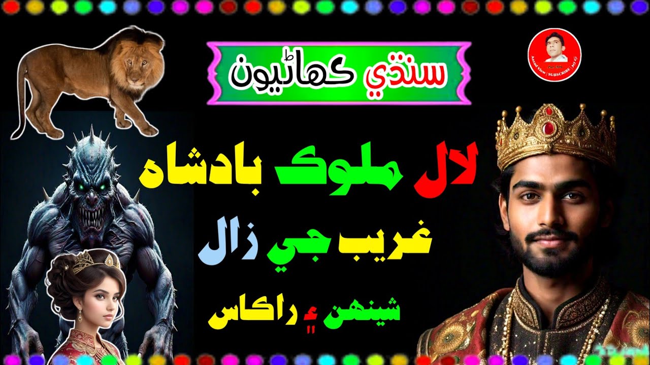 The Story Of King Lal Malok & Lion | Sindhi Kahani | New Sindhi Stories | Aazad View