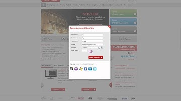 Demo Account Signup Using Social Networks - IronFX