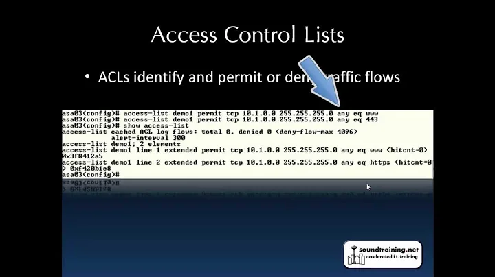 How to Use Access-Lists on a Cisco ASA Security Appliance:  Cisco ASA Training 101