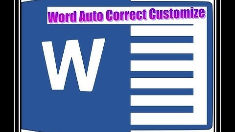 Autocorrect option customize at word 2007 Autocorrect option - MS Word 2007.
