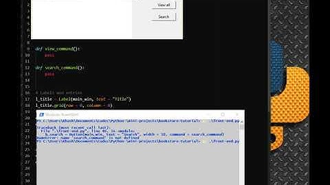 Bookstore manager with Tkinter and Sqlite. Part 2