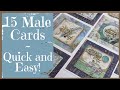 DIY Card Making Tutorial ~ Male Birthday Cards with Stamperia Cosmos Collection