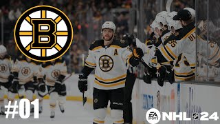 NHL 24 CZ/SK Organizace - Boston Bruins - Hon na SC začíná ! #01