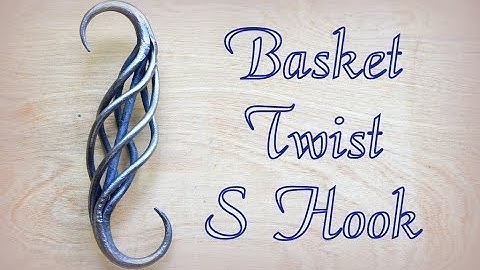 Forging a Basket Twist S Hook // Blacksmith Projects to Sell