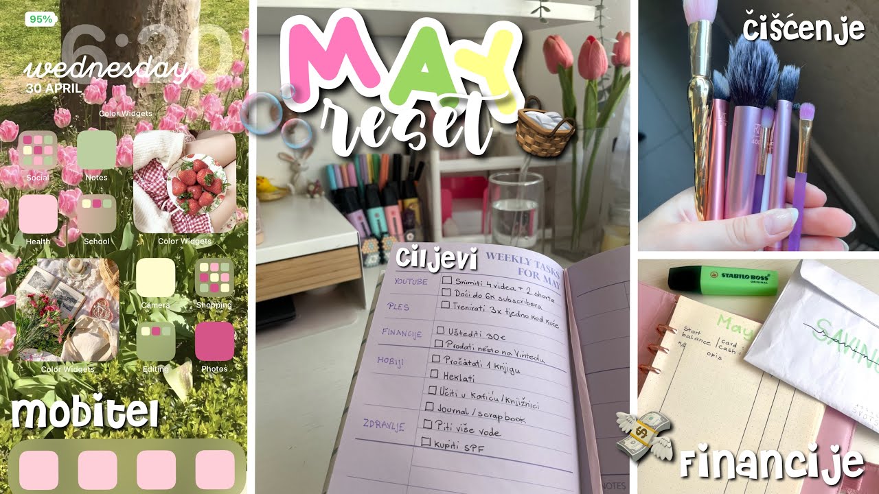 MAY reset! 🌷💸🫧 | ciljevi, finacije, nova POZADINA?, čišćenje…