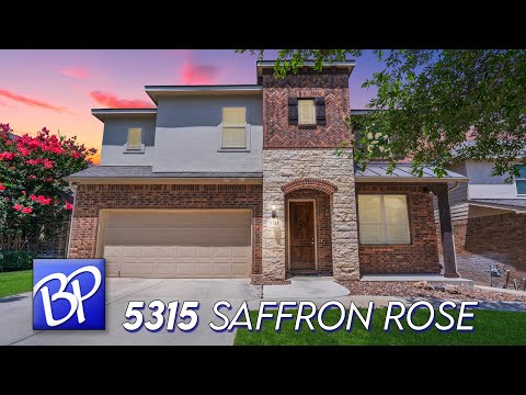 5315 Saffron Rose, San Antonio, TX home video tour