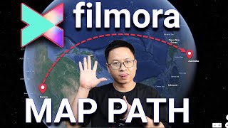 Filmora X Travel Map Animation Effects + Animated Curve Line Effect in Filmora